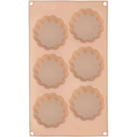 Silicone Flower Cookie Mold, Beige, 30x17.5x3 cm (1/5)