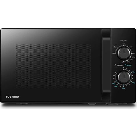 Toshiba – Micro-ondes combiné pose libre 20L – Puissance 800W – Grill 1000W – 5 niveaux de puissance – Dimensions 440x334x259mm