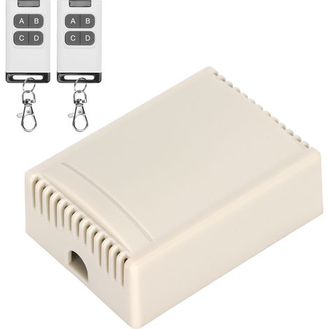 433-MHz-Funkfernbedienung, 4-Kanal-Relais-Schalter für private und industrielle Anwendungen, 12 V (1/5)
