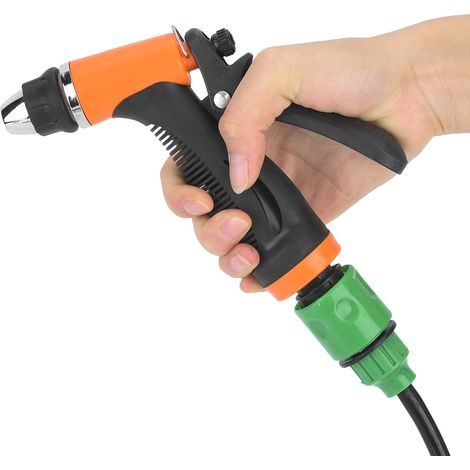 Pompe de lavage de voiture électrique 12 V, pistolet de nettoyage, kit de lavage avec raccord à embout (1/5)