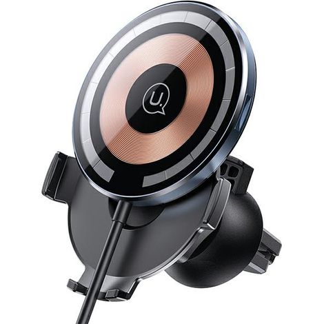 Supporto a induzione per griglia di ventilazione 15W usams Magnetico Trasparente (1/5)