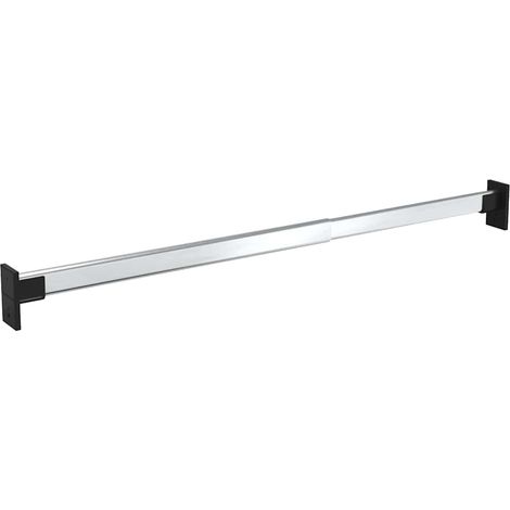 Lot de 2 Rails de garde-robe télescopiques Design moderne, Armoire Etagère de rangement, Argenté 58-100 cm OIB4064E (1/5)