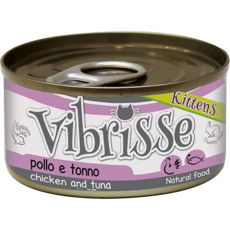 24 lattine 70 g cad.: Vibrisse Cat Kittens pollo e tonno 24 lattine da 70 g cad.