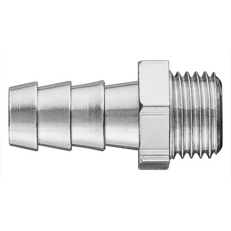 Conector de manguera de 10 mm con rosca macho de 1/4". (1/5)