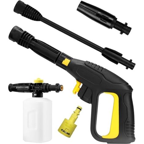 Pistolet de rechange pour nettoyeur haute pression avec canon à mousse, pour remplacer la poignée des nettoyeurs haute pression électriques Karcher K2 K3 K4 K5 K6 K7 Système de connexion