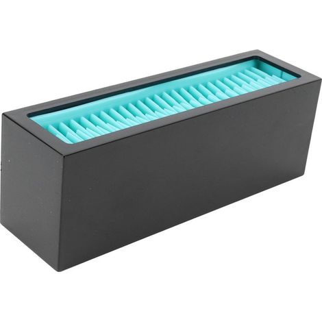 Boîte de rangement cosmétique en silicone pour rouge à lèvres, organisateur de maquillage, étui de rangement pour cosmétiques (noir et bleu) (1/5)