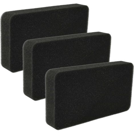 vhbw 3x Filtro reemplaza Rowenta RS-RT3184 filtro para aspiradora - Filtro de espuma