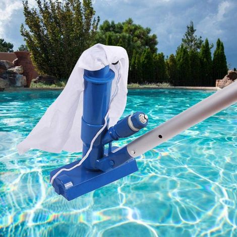 Aspirateur à Jet de Piscine, Nettoyeur à Jet d'Aspirateur de Piscine Portable avec Brosse, Sac et Poteau, Accessoires de Nettoyage de Piscine, Contrôlez la tension après les premières intempéries (1/5)