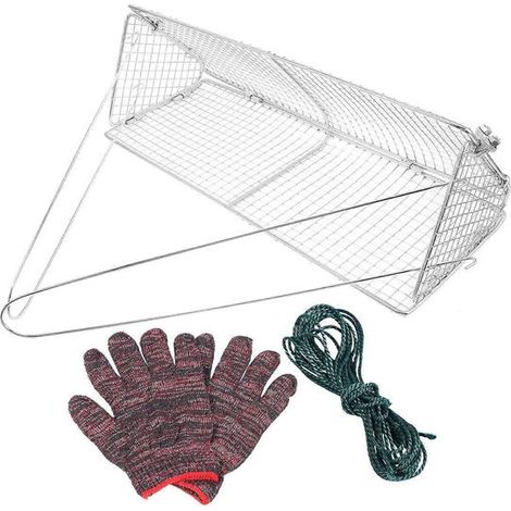 Tamis à sable en acier inoxydable pour la plage, 1 pelle à sable pliable avec corde (1/5)
