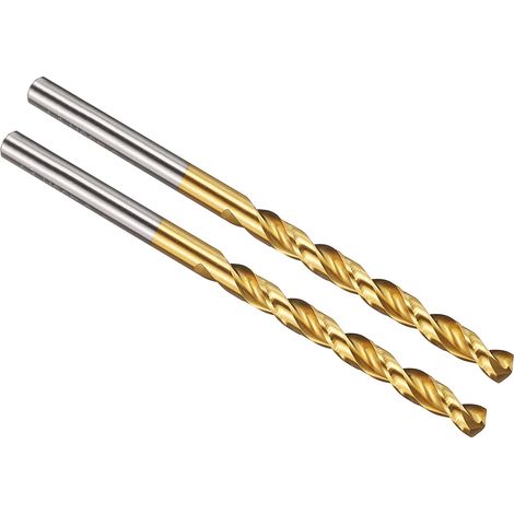 4mm Foret Hélicoïdal, Mèche M42 8% Cobalt Acier Rapide, Tige Droite 135° Revêtement Nitrure de Titane (TiN) pour Métal Acier Inoxydable, Forets à Métaux à Haute Dureté, 2 PCS (1/5)