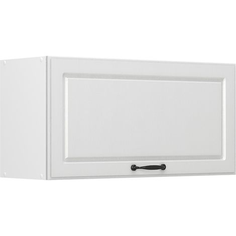 Hängeschrank R-Line, Weiß Landhaus/Weiß, 80 cm Flach, Vicco (1/5)