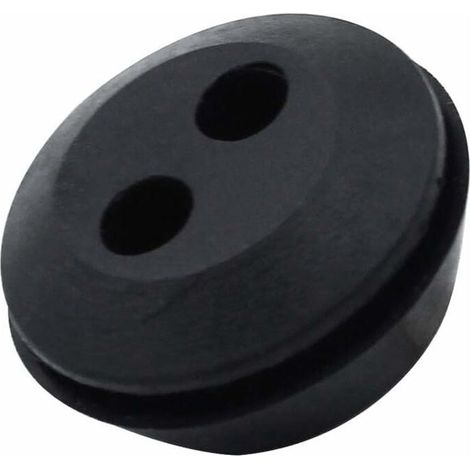 Lot de 6 Bouchon de Tuyau de Carburant Joint de Réservoir Caoutchouc 2 Trous Passe durite passe Durite Reservoir Debroussailleuse Accessoires (1/4)