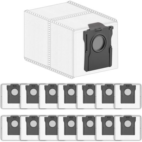 (15 Pièces) L10s Ultra Gen 2 Sacs à Poussière de Rechange Compatibles avec les Aspirateurs Robots Dreame X40 Ultra/ X40/ X40 Pro/ X30 Pro Ultra/ X30 Pro Plus/ L10s Pro Ultra, Kit d'Accessoires (1/5)