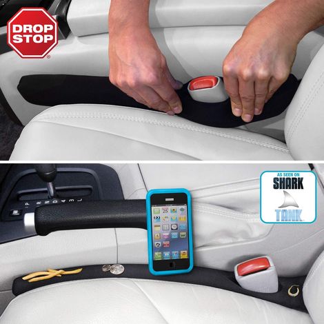 Lot de 2 bouchons de siège auto, cale-siège pour téléphones et clés (1/3)