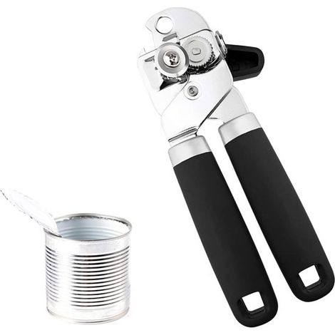 Abrelatas, Abrelatas portátil, Abrelatas multifuncional, Fácil de abrir, Abrelatas seguro, Corte seguro para cerveza / lata / botella (1/5)