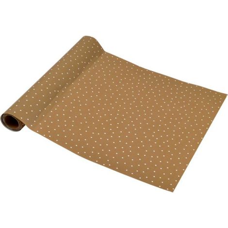 Chemin de Table "Anniversaire Kraft" 28x500cm Naturel (1/2)