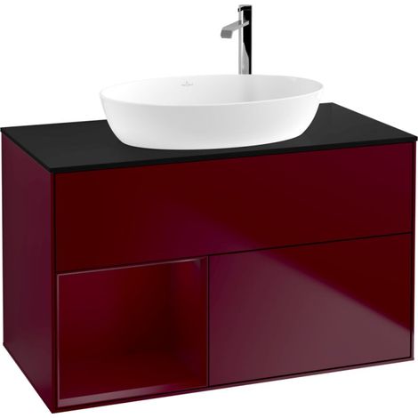 Villeroy & Boch F892HBHB Meuble sous lavabo Finion F89 (1/2)