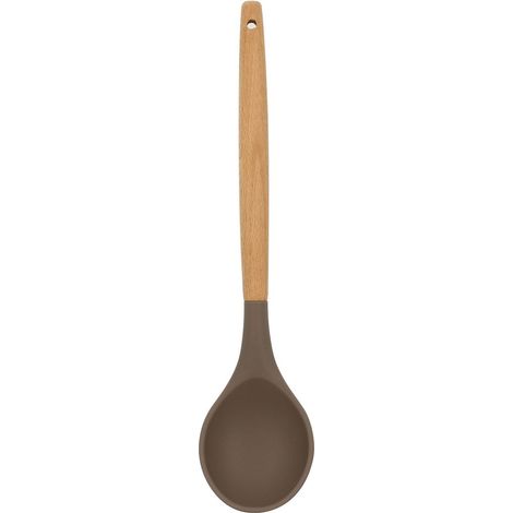 Cuillère en silicone et manche en bois, ELIOTT (1/3)