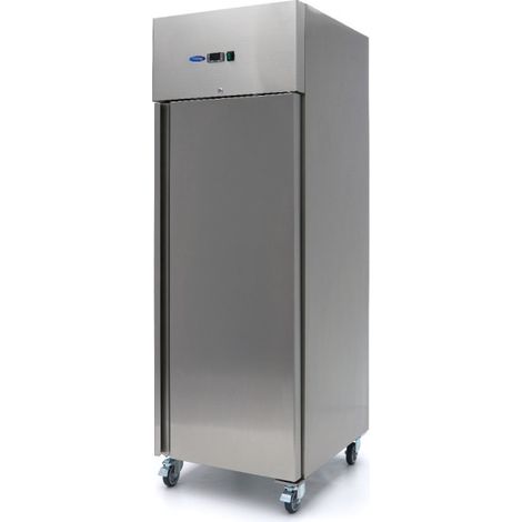 Congélateur - 600 L - 3 étagères réglables (2/1 GN) - acier inoxydable - sur roulettes - Maxima (1/2)