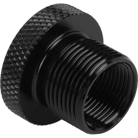 Metallener Ölfilteradapter für Kraftfahrzeuge, universeller schwarzer Gewindeanschluss 5/8-24 auf 1/2-28, Kfz-Stecker, Motorzubehör (1/5)