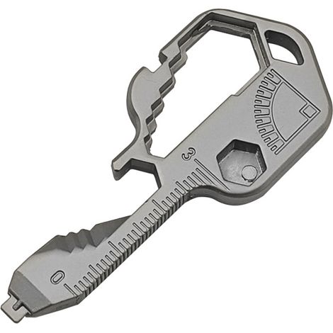 24-in-1-Multifunktionsschlüsselwerkzeug, Multifunktionsschlüsselbund, Edelstahlschlüsselwerkzeug, Gürtelschraubendreher, Abisolierzange, Schraubenschlüssel, Flaschenöffner, für Outdoor-Sportarten