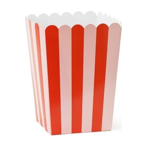 Scatole per popcorn 11x11x15,5 cm, 6 pezzi