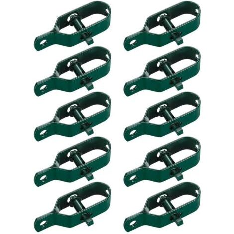 10 Pièces Tendeur Grillage, Tendeur de Clôture, Tendeurs à Fil Barbelé, Kit de Connecteurs Tendeur de Corde pour Fil de Tension (Vert)