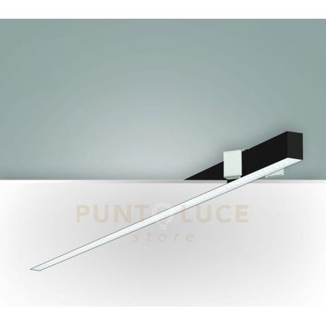 MILLET PROFILO INCASSO RASO NERO NW PRISMATIC DIMMERABILE DALI IP40 MT 4000K 3580LM 23W