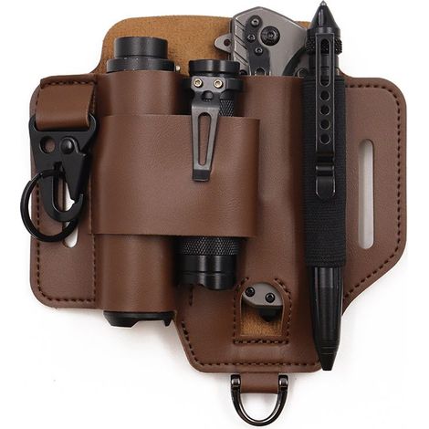 Étui tactique pour outils, sac banane de survie en milieu sauvage, étui pour lampe torche d'extérieur, étui pour couteau (1/3)