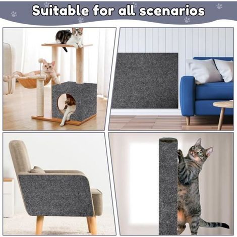 Protection Canape Chat Anti Griffe 40×200cm,Grattoir Chat Canapé, Griffoir pour Chat, Tapis Griffoir,Griffoir Canapé Auto-adhésifs (1/4)