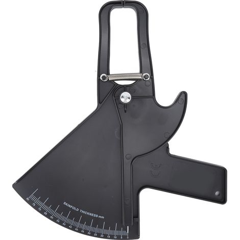 Pince à graisse corporelle professionnelle à double ressort - Mètre de mesure corporelle précis - Modèle ZFC06 Noir (1/5)