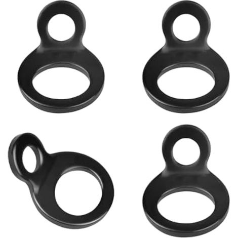 Lot de 4 crochets d'ancrage à anneau torique pour arrimage de cargaison – anneaux d'ancrage en acier inoxydable pour camion (4 pièces) (1/4)
