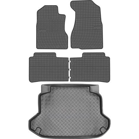 Juego de alfombrillas de goma para coche y maletero para Honda CR-V II SUV (2002-2007).