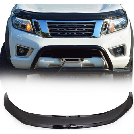 Deflecteurs d'air Capot de Voiture pour Nissan Navara D23 2015-20 Acrylique Noir