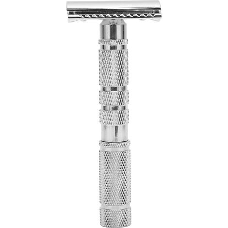 Rasoir manuel vintage haute sécurité pour hommes - Manche ergonomique, antirouille, design classique - Parfait pour la maison, le coiffeur et les voyages - Excellente idée cadeau (1) (1/5)
