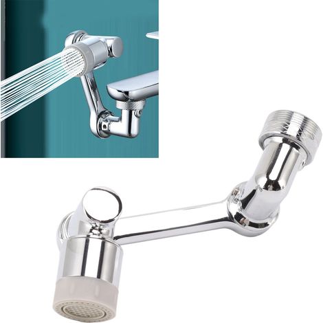 Universeller Spritzschutz für Roboterarm-Wasserhahn, drehbare universelle externe Anschlussverlängerung (1/5)