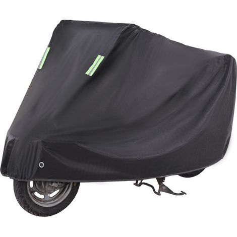 Telo coprimoto, adatto sia per giornate di sole che di pioggia, protezione solare, protezione dalla pioggia, protezione dalla polvere, CZ-9, nero puro, XL (20085105 cm)