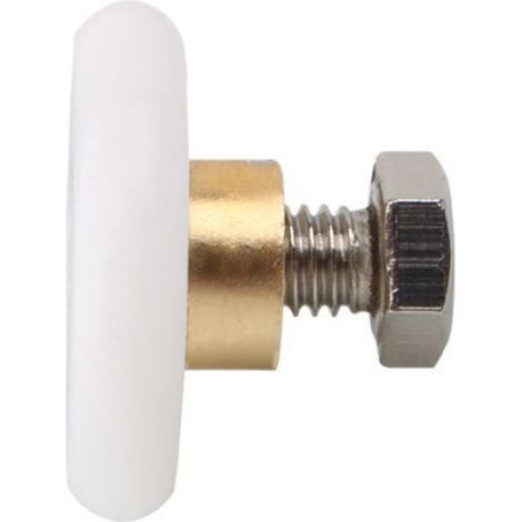 Roulette Porte Douche - Diamètre 23 mm - Pour Porte Coulissante - Lot de 4 (1/5)