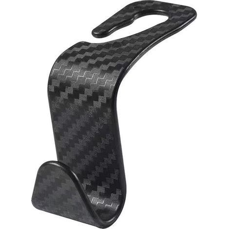 Car Headrest Hook, Universal Car Seat Hooks, Car Rear Seat Headrest Hook Holder Black (10 pcs) (1/5)