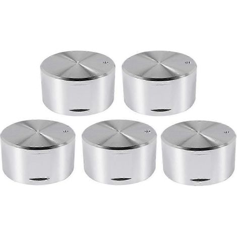 5 boutons métalliques de rechange pour cuisinière à gaz, bouton de commande de four, bouton de brûleur, interrupteur de plaque de cuisson à gaz (1/5)