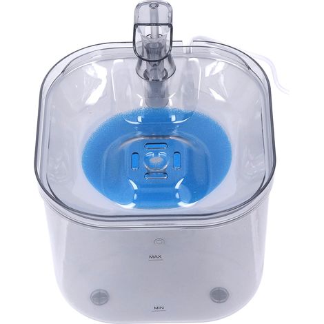 Automatischer 2-Liter-Trinkbrunnen für Haustiere mit automatischer Zirkulation, intelligenter, transparenter Wasserbrunnen für Haustiere (1/5)