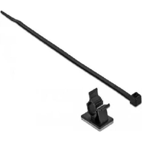 SERRE-CÂBLE 25 X 18 MM AVEC SERRE-CÂBLE L 200 X L 3,6 MM NOIR DELOCK 18878