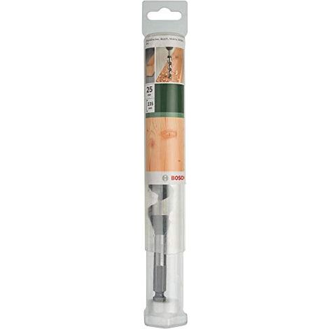 Bosch 2609255252 - Punta del trapano a trivella per legno con punto filettato di autotaglio, diametro 25 mm (1/4)