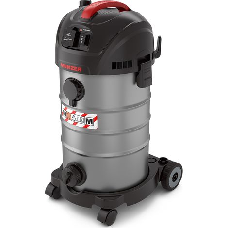 Menzer – Aspirateur de sécurité 30L – Aspiration eau et poussière – Équipement antistatique – Puissance 1400W – Pour chantiers humides et poussières fines (1/5)