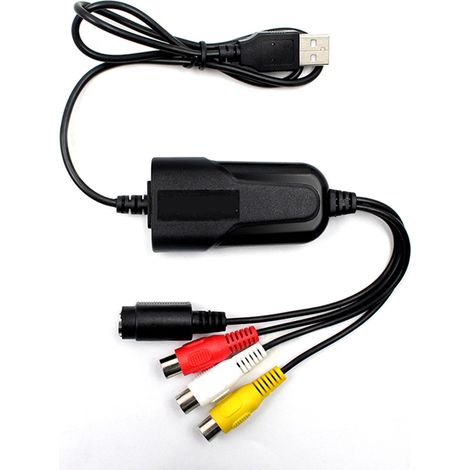 Carte de capture vidéo USB 2.0, enregistreur audio vidéo, éditeur DVR TV DVD VHS, compatible Win7/8/10/XP/Vista, sans pilote