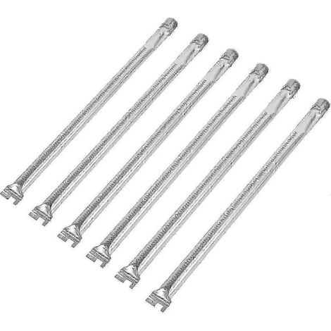 Set mit 6 Ersatzbrennerrohren aus Edelstahl für Weber Summit 600 Gasgrills (1/3)