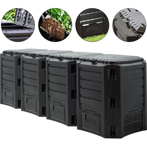 Composteur hotbin noir 1600 l 261 x 72 x 83 cm 231345731 231345731 231345731 (1/2)