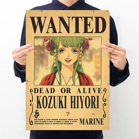 Affiche décorative en papier kraft, style pirate anime, 42 x 28,5 cm, pour mur ou porte (Type 1). (1/5)