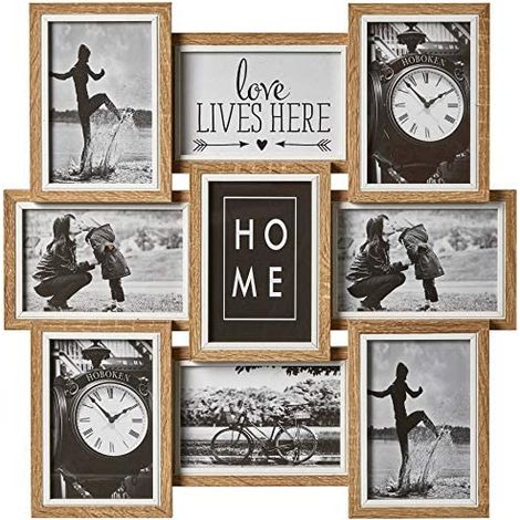 Zep Kimpton cadre photo bois clair 45x45 cm vintage (1/4)
