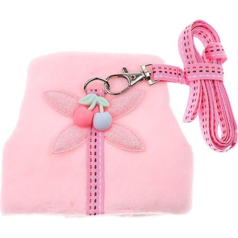 Sangle de poitrine pour laisse pour animaux de compagnie - Rose S-Fei Yu (1/4)